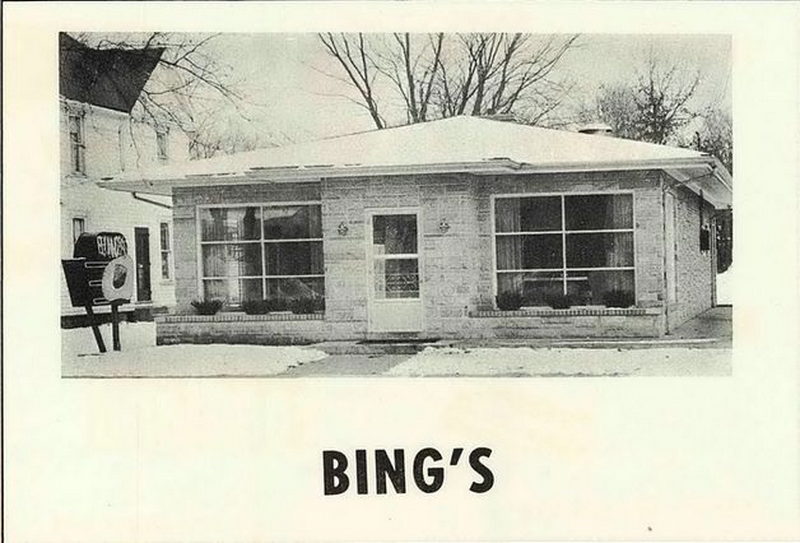 Bings (Bings Lunch) - Sturgis High School - Sturgensian Yearbook Class Of 1958 Ad (newer photo)